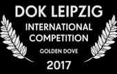 Two laurel leaves from the DOK Leipzig 2027 Festival with write: International Competition, Golden Dove